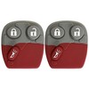 2X New Replacement Remote Control Key Fob Rubber Button Pad
