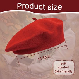 XURJUMI Beret Hats & Berets for Women, Beret, Red Hat, Retro Winter Hat, Winter Hat, Beret, Women's Hat for Meeting with Friends, Party, d'Alene to