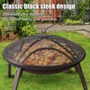 Fire Pit Spark Screen, 22 Inch Outdoor Fire Pit Screen