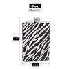 Hip Flask Holding 8 oz - Zebra Print Design -