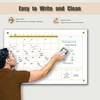 Marribol Glass 3-1 Golden Monthly Dry Erase Calendar Whiteboard for