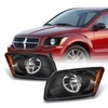 AKKON - For Dodge Caliber OE Replacement Black Bezel Headlights