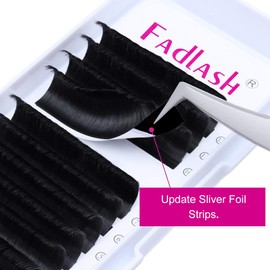 Lashes Extension Mixed Tray 15-20mm Easy Fanning Volume Lashes C Curl 0.07 Self Fanning Eyelash Extensions 2D-10D Rapid Blooming Lashes (0.07-C, 15-20mm Mix)