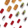 Fall Press on Nails Thanksgiving Short Square Fake Nails with