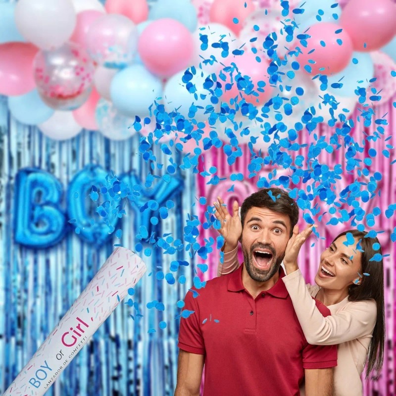 Satnam Bazuca De Confeti Chico 28cm. Revelación Género Azul O