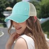 HH HOFNEN Ponytail Hats Womens Washed Distressed Baseball Cap High