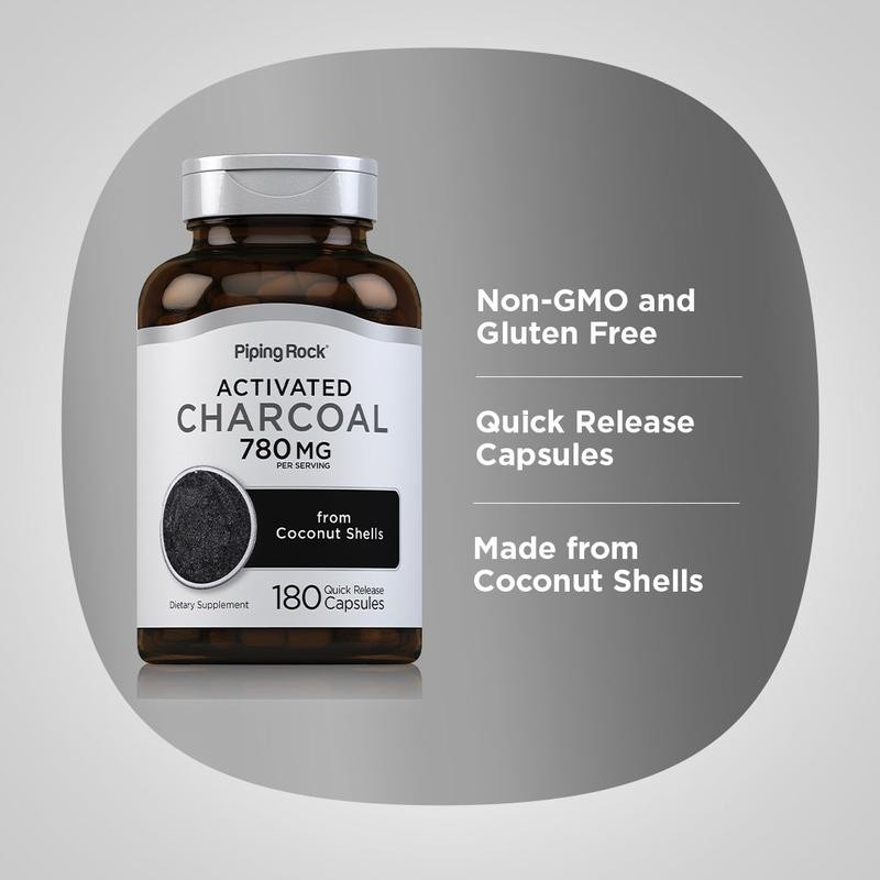 Activated Coconut Charcoal, 780 mg (per serving), 180 Quick Release