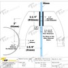 Top Hardware Stainless Steel 316 Mid-Post for Extra Length Ladder