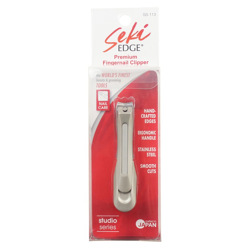 SEKI EDGE SS-113 Stainless Steel Premium Fingernail Clipper