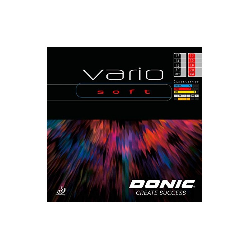 DONIC Vario Soft Rubber Black 1.8 mm