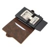 ASANTEUR Compact Leather Wallet 9.8 x 6.7 cm RFID Protection