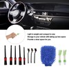 11PCS Car Cleaning Detailing Brush Set Interior Exterior Plastic for