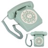 Antique European Vintag Landline Telephone Green High Definition Call Large