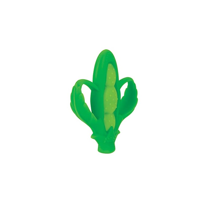 Nuby Mordedor vegetal de silicona, sin BPA, 3M - Guisantes