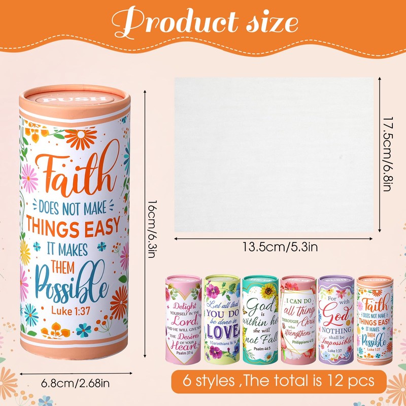 Outus 12 Pcs Car Tissues Cylinder Holder with 3 Ply
