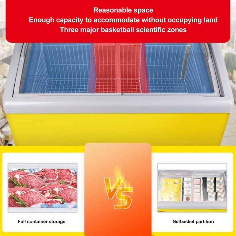 Chest Freezer Basket Deep Adjustable Storage Organizer Bin Divider Expandable