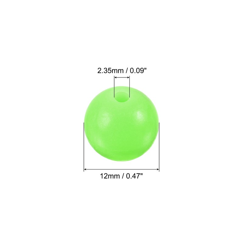 PATIKIL Pack of 200 12 mm Fishing Beads Plastic Glowing