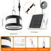 AGPTEK Solar Light Indoor Outdoor 1 Pack, 360° Glow Pendant