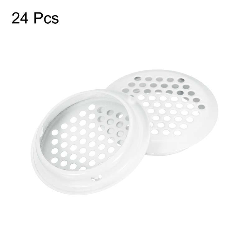 sourcing map 24Pcs Air Vents Circular Soffit Vent 50mm/2" Stainless