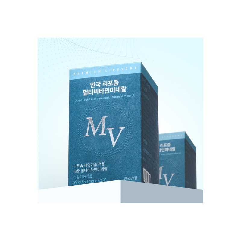 Anguk Health Liposome Multivitamin & Mineral 60 Tablets, 3 Boxes