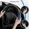 PIC AUTO Steering Wheel Cover, Blue Thick Rhombic Foam and