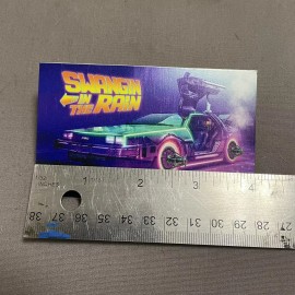 Back to the Future Swangin In The Rain Back to The Future Sticker, 4 inch Weather Proof Vinyl Decal