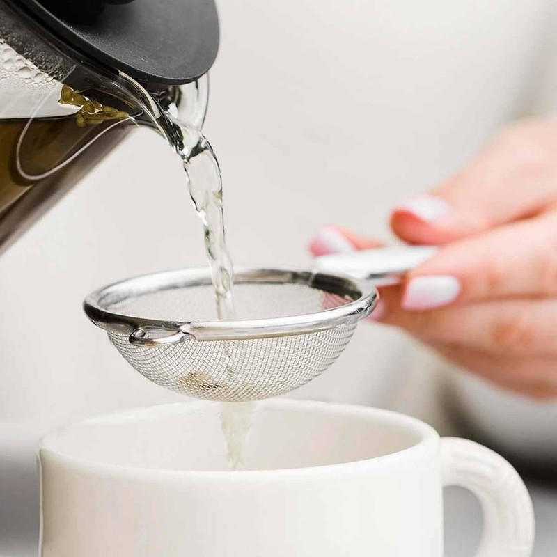 Stainless Steel Sieve Tea Strainer - Strong, Sturdy Handles (7