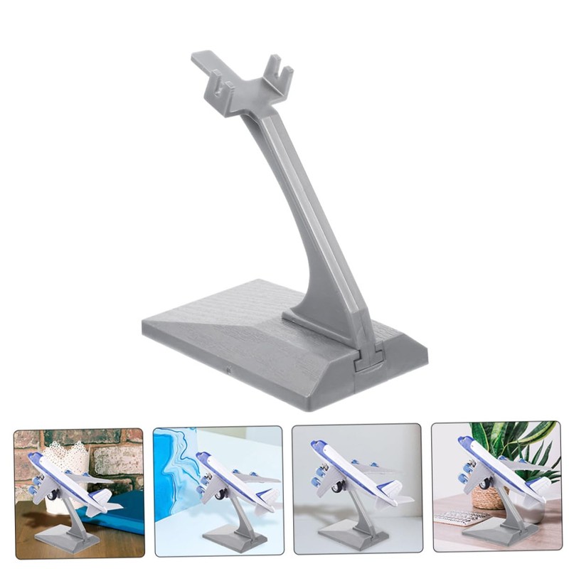PERSELOSO 5個 飛行機モデル用ディスプレイスタンド 安定した製ブラケット 工具不要で簡単立 家 オフィス向け卓上収納ラック 模型展示に