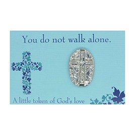 William Sturt Faith Cross Pewter Hand Cast Pin Badge