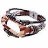for Xiaomi Mi Band 7 Leather Strap Metal Snap Retro