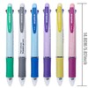 MROOFUL 6 Pcs 4 in 1 Multi-Coloured Ballpoint Pen Erasable