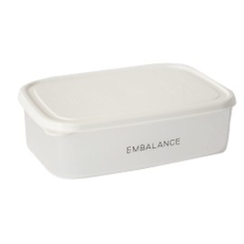 Willmax EMBALANCE Storage Container, Rectangular Container, M (20.3 fl oz (870 ml), White T12219, 20.8 fl oz (870 ml)