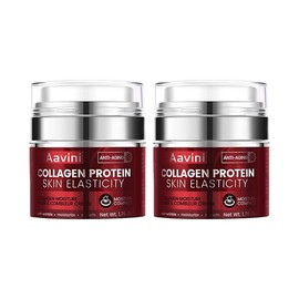 Aavini Collagen, Retinol & Hyaluronic Acid Cream, Instant Face Lift Cream, Anti-Aging,Anti-Wrinkle, Wrinkle-Fighting Face Moisturizer for Face, Neck & Décolleté, Daily Moisturizer Face Cream 1.76 fl. oz. - Specification: 2 pcs (Trial size)