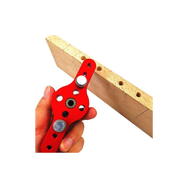 CarAngels Center Opening Drill Guide, Dowel Drilling Guide, Jig Adjustable,
