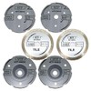 MTP Brand Pack of 6 Assort 3" Wood Plastic Metal