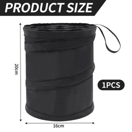 1 Piece Foldable Car Trash Can, Portable Car Trash Can, Mini Car Trash Can, Compact Oxford Fabric Trash Can
