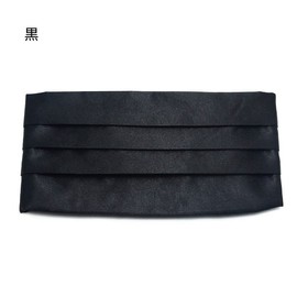 NECOTIA 3-Piece Tie Set (Cummerbund, Bow Tie, Pocket Square), Suitable for Formal Occasions such as Banquets, Weddings, Men's, Men's (Black)