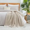 Amélie Home Chenille Waffle Queen Size Bed Blanket, Reversible Soft