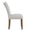 HomePop Button Tufted Fabric Dining Chairs - Neutral Textured Solid