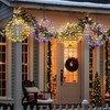 176 LED 13” Outdoor Christmas Light Balls, Solar Hanging Lighted
