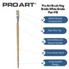 Pro Art Brush White Bristle Flat #10