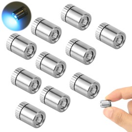 Mini LED Lights, 10 Pieces Mini Electric Lights for Dollhouse, Small Lights for Crafts, Battery Included, Tiny Lights for DIY Miniature Lights, Small Decoration Dollhouse Accessories (7 Colors)