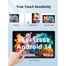 [2 Pack] Rebecco K70 Android Tablet 2025 10 Inch Screen Protector 9H Hardness Anti-Scratch Anti-Fingerprint High Sensitivity