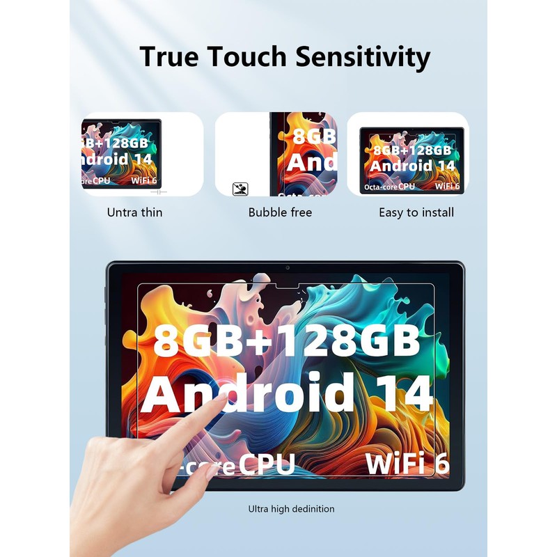 [2 Pack] Rebecco K70 Android Tablet 2025 10 Inch Screen