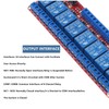 hiBCTR 12V 8-Channel Relay Module with Optocoupler Isolation - High/Low