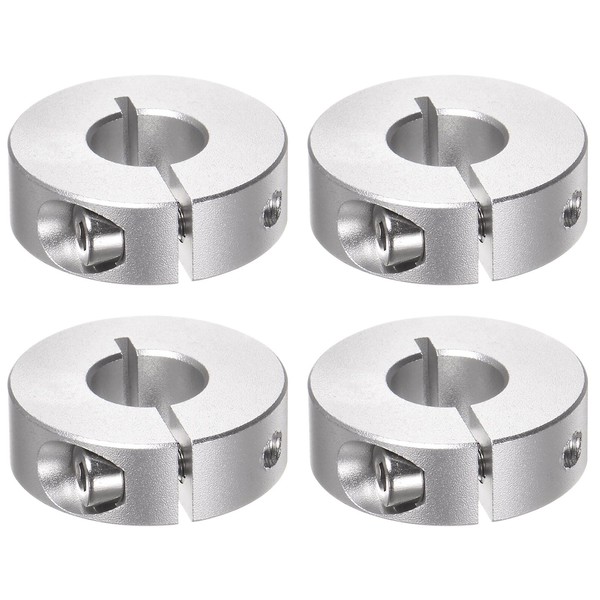 sourcing map 4pcs Shaft Collar 12mm Bore Aluminum Alloy Set