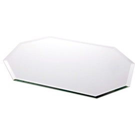 Plymor Long Octagon 5mm Beveled Glass Mirror, 13 inch x 18 inch (Pack of 2)