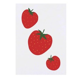 'Three Juicy Strawberries ' Temporary Tattoo - Water Resistant, Skin-Safe, Non-Toxic Transfer (TO00084521)