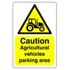 Safety First Display LTD Caution Argricultural vehicles parking sign -