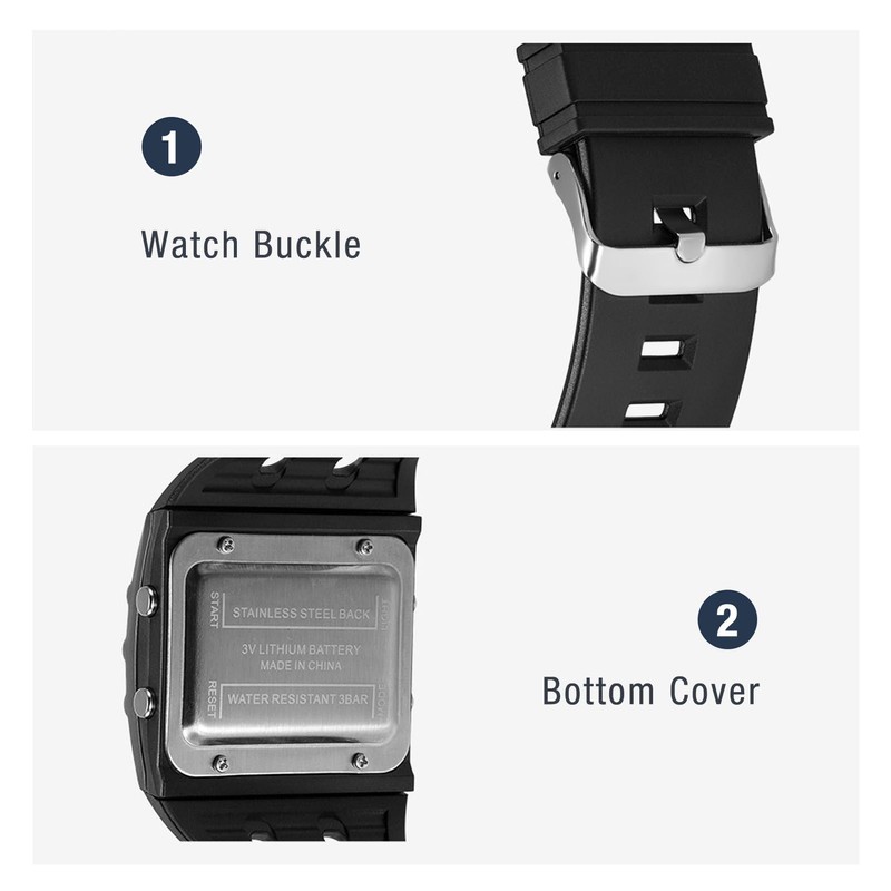 Men's Digital Watches 30M Waterproof Mens Military Watches for Men